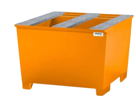 Wanna wychwytowa ze stali na 1 IBC, lakierowana, 2 mm, profile podtrzymujące 1120x1300x1040 1000L 72279507