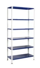 Regał metalowy z osłonami bocznymi i osłoną tylną, 5-półkowy (wymiary: 2000x955x325 mm) 16083234