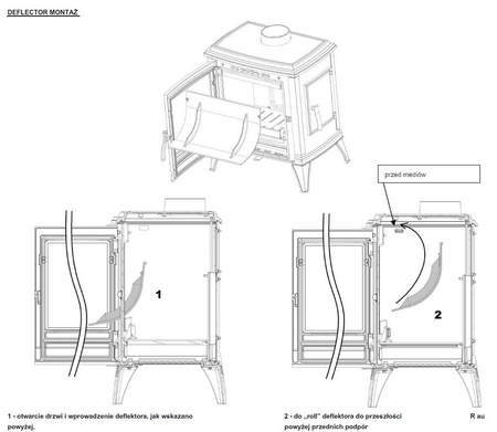 Piec wolnostojący 10kW Sedan M (kolor: emalia kość słoniowa) - spełnia anty-smogowy EkoProjekt 86829181