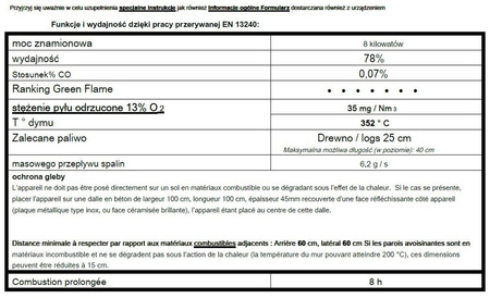 Piec wolnostojący 8kW Aratos (górna średnica wylotu spalin: 150mm, kolor: antracyt) - spełnia anty-smogowy EkoProjekt 86854958
