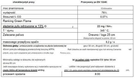 Piec wolnostojący 10kW Ove - spełnia anty-smogowy EkoProjekt 86829176