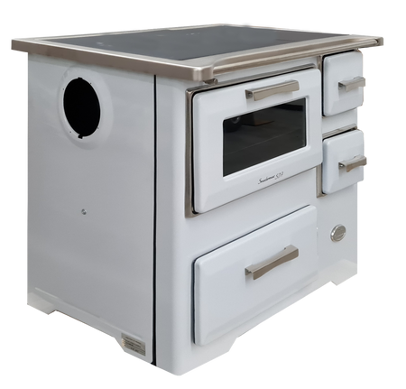 Kuchnia, angielka z piekarnikiem 7kW na drewno, bez płaszcza wodnego (kolor: biały) 50082687