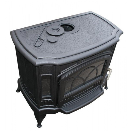 Piec wolnostojący koza 10kW K9 z wylotem spalin fi 150 + Gratis: Rozeta stalowa okrągła fi 150 + Rura stalowa 150/1m + Kolano ruchome 150/90 - spełnia anty-smogowy EkoProjekt 30079553
