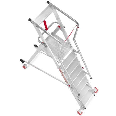 Drabina magazynowa jezdna podest FARAONE (wysokość robocza: 6,12m) 99675059