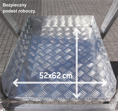 Drabina magazynowa jezdna FARAONE z wejściem jednostronnym (wysokość robocza: 310-418cm) 99679708