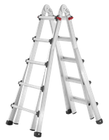 Drabina przegubowa teleskopowa 4x5 z opcją na schody (wysokość robocza: 6,50m) 99674995