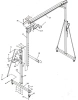  Suwnica bramowa mobilna 2000 kg – ręczna z wózkiem i wciągarką łańcuchową, wysokość 2400–3600 mm