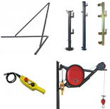 Wciągarka elektryczna linowa budowlana 325kg/30m - do wyboru ramię, mocowanie do rusztowania, sterowanie 08179947