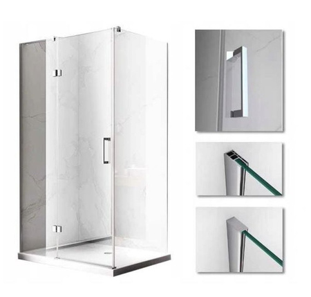 Kabina prysznicowa 100x100 szkło 6mm chrom 23178216