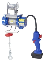 Elektryczna wciągarka linowa przenośna z akumulatorem (udźwig: 200 kg, długość liny: 12m, moc: 320W) 85083116