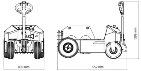 Ciągnik elektryczny do użytku wewnątrz i na zewnątrz hali (siła uciągu do 150000N) 01783262