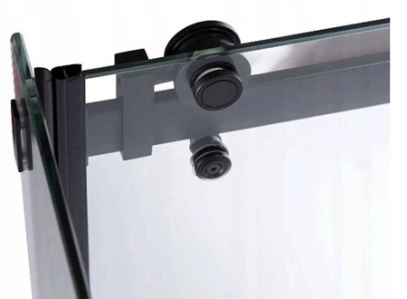 Kabina prysznicowa 100x90 szkło 8mm czarna 23178249