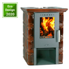 Piec kaflowy kominek koza 5,8kW (kolor: honey) - spełnia anty-smogowy EkoProjekt 48279104