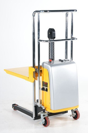 Wózek paletowy/platformowy podnośnikowy elektryczny GermanTech (max wysokość: 85-1200 mm, udźwig: 400 kg, długość wideł: 650 mm) 99724819