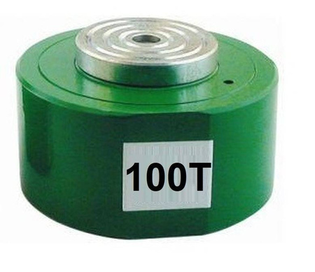 Zestaw: siłownik hydrauliczny, pompa hydrauliczna dwustopniow ręczna, przewód wysokociśnieniowy 1m, szybkozłącze 1/2 ’’ między siłownikiem a przewodem, manometr (w stanie złożonym:115 mm, skok tłoka: 20 mm, udźwig: 100T) 62778952