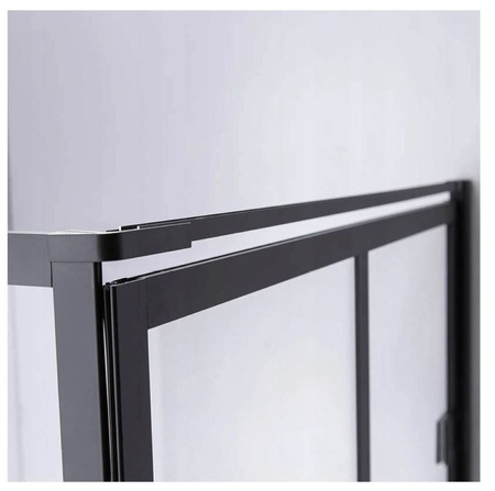 Kabina prysznicowa kwadratowa kratka czarna 80x80 23178191