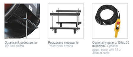 Wciągarka budowlana 325kg/30m, linowa elektryczna - do wyboru sterowanie ręczne, lina, mocowanie 08179939