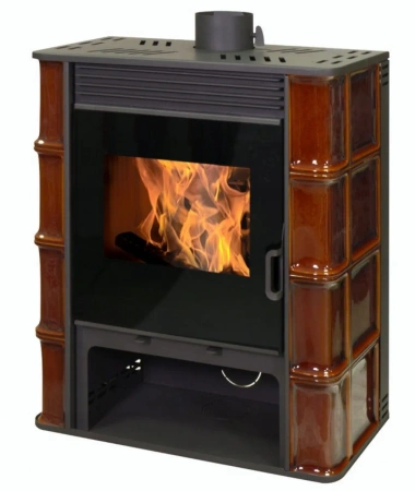 Piec koza wolnostojący kaflowy 12,1kW (kolor: brązowy) - spełnia anty-smogowy EkoProjekt 04483318