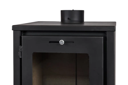 Piec wolnostojący stalowy 6,8kW na drewno (średnica wylotu spalin: 120mm) - spełnia anty-smogowy EkoProjekt 65882973