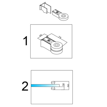 Kabina prysznicowa kwadratowa 80x80 cm Czarna 23181733