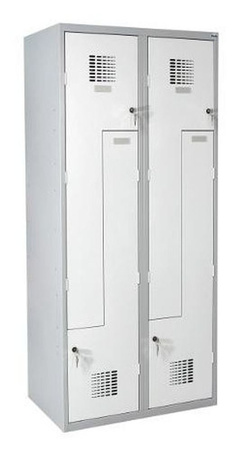 Metalowa szafa ubraniowa, kolor: RAL7035 (jasnoszary) (wymiary: 1800x600x500 mm) 09276672