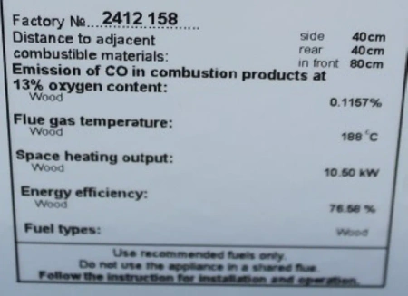 Piec kominek wolnostojący kuchnia, angielka 10,5kW z piekarnikiem, bez płaszcza wodnego - spełnia anty-smogowy EkoProjekt 48280118