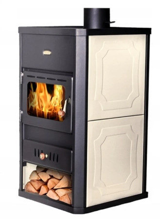 Piec stalowy wolnostojący z płaszczem wodnym 5,1/10kW - spełnia anty-smogowy EkoProjekt 04483317