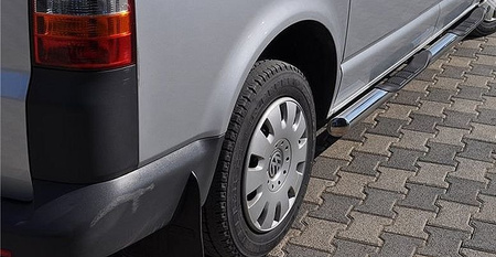 Orurowanie ze stopniami z zagłębieniami - Volkswagen T6 Long 4 stopnie 01656398