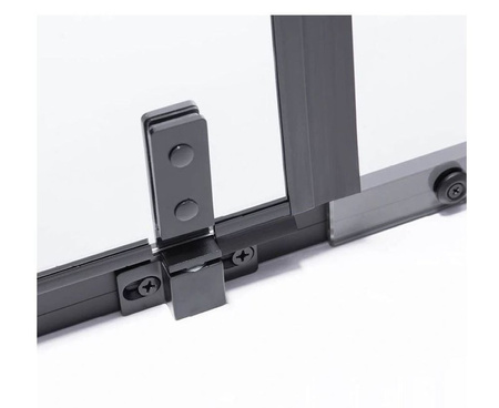 Kabina prysznicowa 120x80 czarna szkło 6mm 23178245