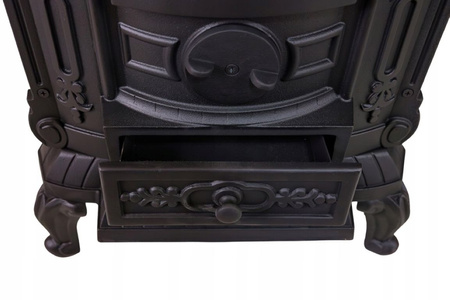 Piec wolnostojący żeliwny 6,5-9kW na drewno (kolor: czarny, średnica wylotu spalin: 120mm) - spełnia anty-smogowy EkoProjekt 65882962