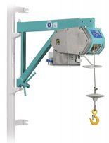 Wciągarka linowa budowlana z przedłużanym wysięgnikiem + kaseta sterownicza na kablu 5m (udźwig: 200 kg, wysokość podnoszenia: 30 m) 05668342