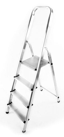 Drabina domowa aluminiowa jednostronna 4 stopniowa (wysokość robocza: 2,90m) 99674632