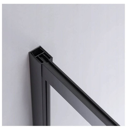 Kabina prysznicowa kwadratowa kratka czarna 80x80 23178191