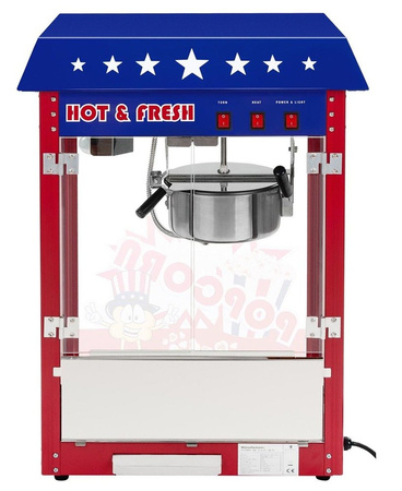 Maszyna do popcornu z wózkiem, amerykański design Royal Catering (moc: 1500W, wydajność: 5 kg/h) 45670651