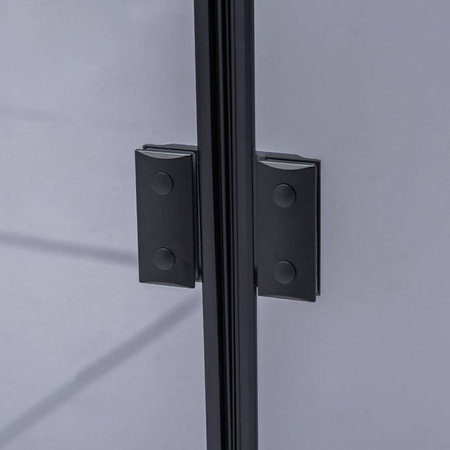 Kabina prysznicowa kwadratowa 80x80 cm Czarna 23181733