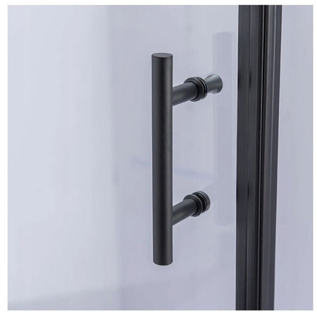 Kabina prysznicowa 80x80 szkło 6mm kwadrat czarna 23178217