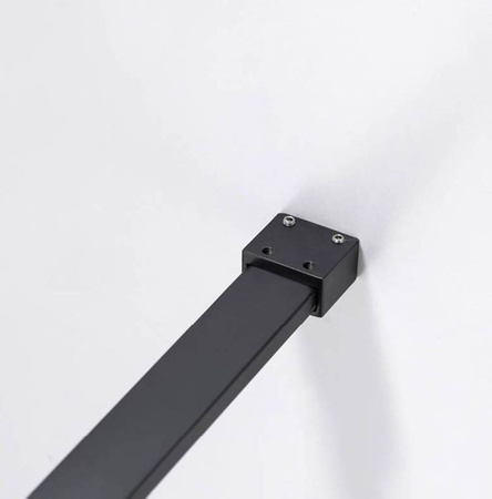 Ścianka prysznicowa 100 cm asymetryczna kratka szkło 8mm 23179599