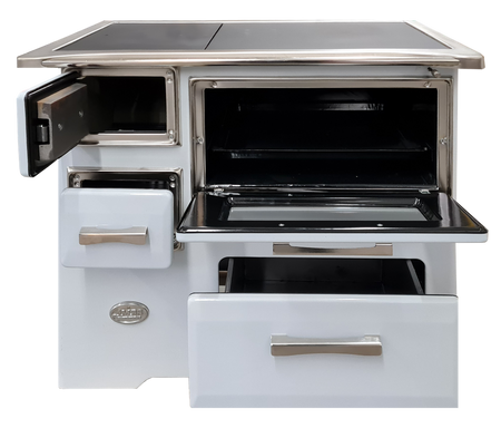 Kuchnia, angielka z piekarnikiem 7kW na drewno, bez płaszcza wodnego (kolor: biały) 50082687