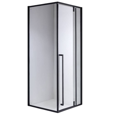 Kabina prysznicowa czarna kwadratowa 90x90 szkło 6mm 23178198
