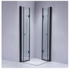 Kabina prysznicowa 80x80 szkło 6mm kwadrat czarna 23178187