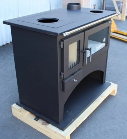 Piec kominek wolnostojący kuchnia, angielka 11kW z piekarnikiem, bez płaszcza wodnego - spełnia anty-smogowy EkoProjekt 48280261