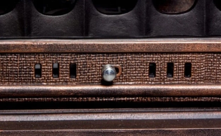 Piec koza żeliwny wolnostojący z płaszczem wodnym i płytą grzewczą 13,6kW (kolor: brąz) - spełnia anty-smogowy EkoProjekt 04483311