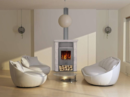 Piec kaflowy 7,2kW krem (średnica wylotu spalin: 150 mm) - spełnia anty-smogowy EkoProjekt 19877515