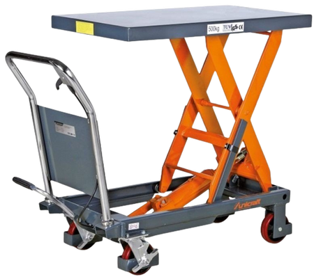 Stół nożycowy z podnośnikiem hydraulicznym Unicraft (udźwig: 500 kg, wymiary platformy: 855x500 mm, wysokość podnoszenia min/max: 340-900 mm) 32240149