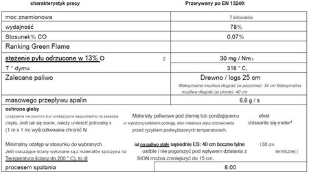 Piec wolnostojący 7kW Okino (wylot spalin: góra, kolor: antracyt) - spełnia anty-smogowy EkoProjekt 86854923