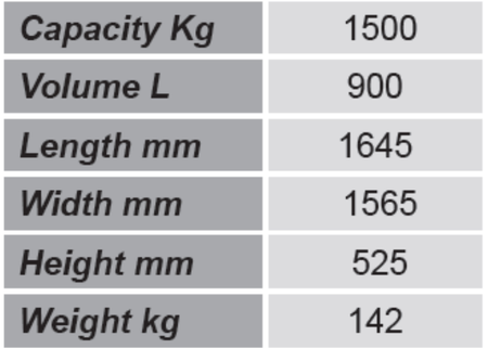 Niski pojemnik GermanTech (pojemność: 900 L) 99724699