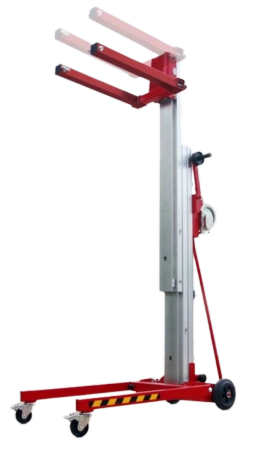 Podnośnik towarowy z wciągarką z automatycznym hamulcem (maks. wysokość podnoszenia: 4,1 m, maks. udźwig: 150 kg) 27481893