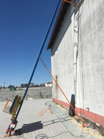 Winda dekarska na budowe, do fotowoltaiki + sterowanie zdalne (udźwig: 400 kg, wysokość podnoszenia: 14m) 09082760
