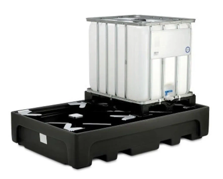 Paleta wanna wychwytowa, wysokoprofilowa, składowanie dwóch paletopojemników 1000L (wymiary: 2230x1460x440 mm) 09883075