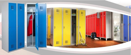 Szafa szafka ubraniowa przegroda, kolor: RAL7035 (jasnoszary) (wymiary: 1800x800x500 mm) 09276449